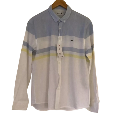 BNWT* Lacoste.  Slim Fit, Colourblock  Button Down Shirt.   Size L 