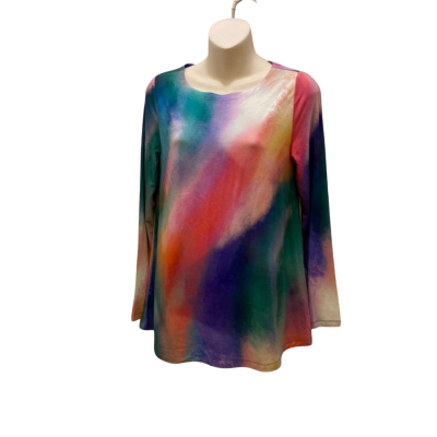 Blue Illusion Women's  Size XS Long Sleeve Top Multicoloured 