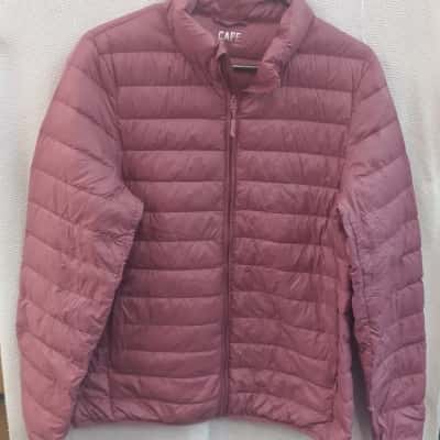  Womens Cape Size 12 Puffer Jacket / Windbreaker Pink  