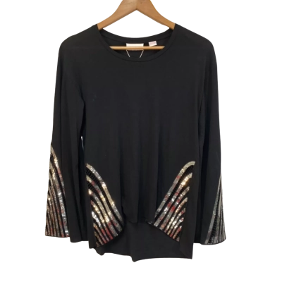 BNWT Sass & Bide Womens Size S-XXS Dream Away Black Tee