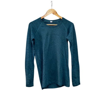 Lululemon Womens  Size US 8 Long Sleeve Top Teal 