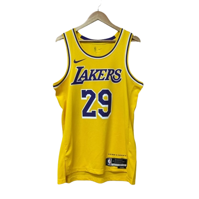 Nike Mens Size M LAKERS 29 ‘RUBY’ singlet Purple / Yellow 