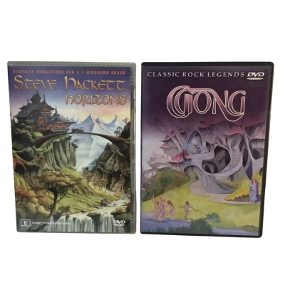 DVDs x 2 As picturedSteve Hacket Horizons and GONG 