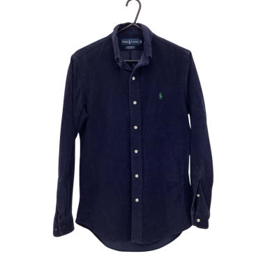 Ralph Lauren Mens  Size S Long Sleeve Shirt Blue Corduroy 