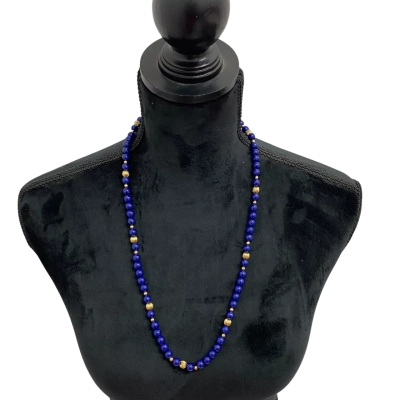 Vintage Avon 1985 "Lapis Blue Reflections" Beaded Necklace