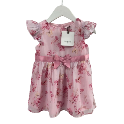 Origami - Girls’ Garden Party Pink Dress - Size 1