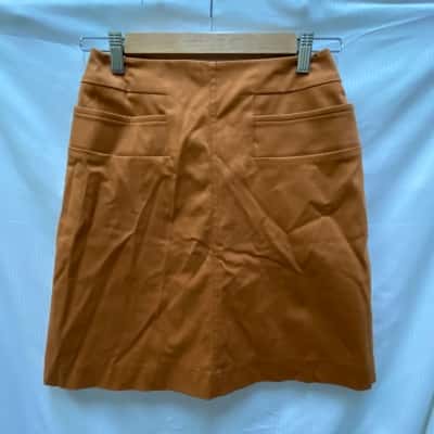 Cue Womens  Size 6 A-Line Skirt / Mini Skirt Burnt Orange 