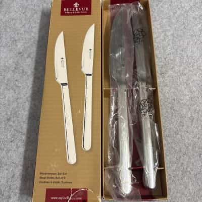 Bellevue Stainless Steel Steak Knives (Set of 2) – New in Box