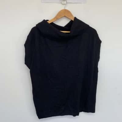 Katies Black Knitwear Sleeveless Top  Size L 