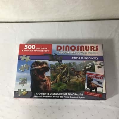Dinosaurs Educational Jigsaw & Book (new)
