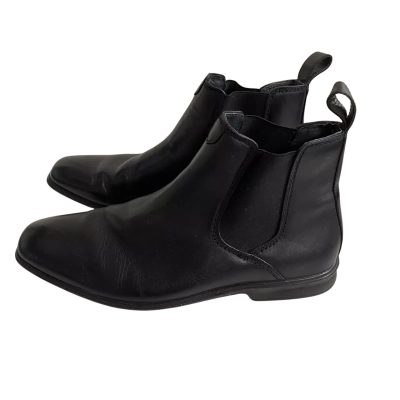 Hush Puppies Mens  Size 10 Chelsea Leather Boots Black