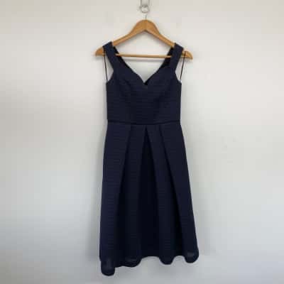 Rodeo Show Navy Blue Sleeveless Midi Dress  Size 10 