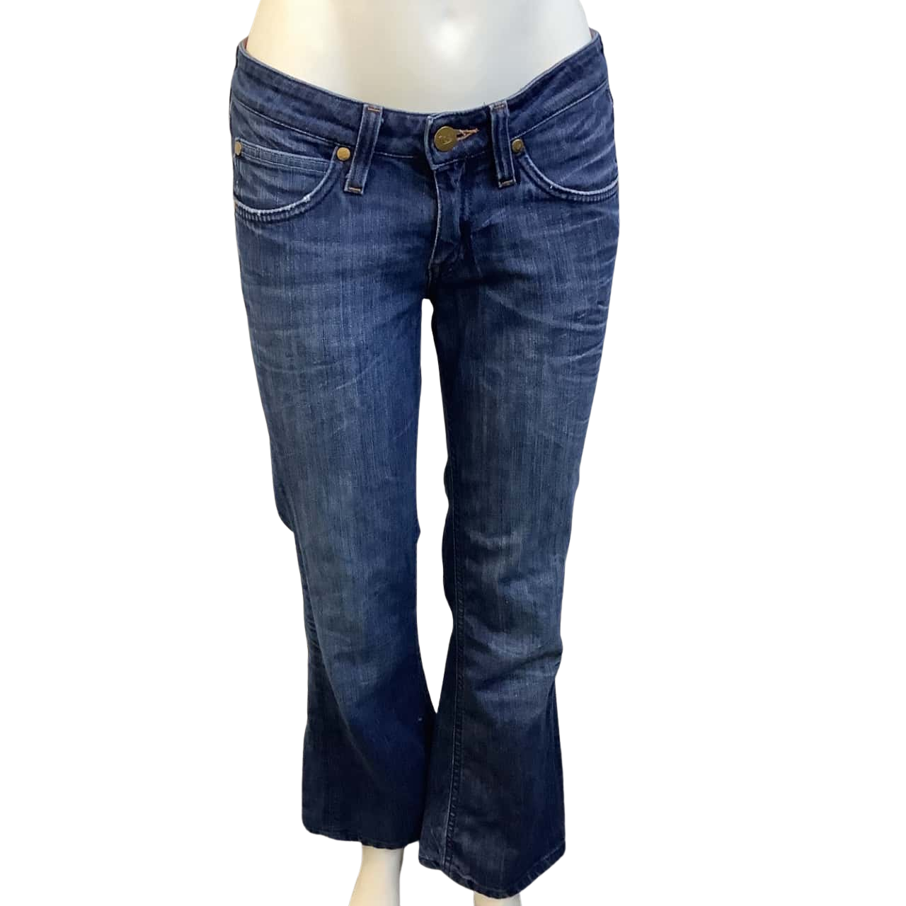 Low Rise Gale Blue Denim Jeans