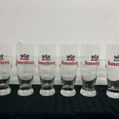 Vintage Kronenburg Beer Glasses 