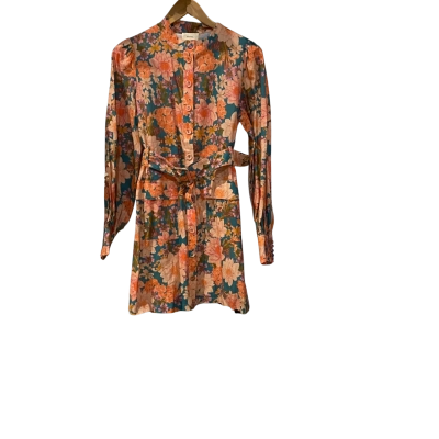 Kachel Womens  Size 8 Long  Mini Dress Floral / Multicoloured 