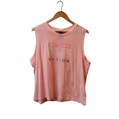 P.E Nation Womens Heads up Tank  Size 3XL  Pink  