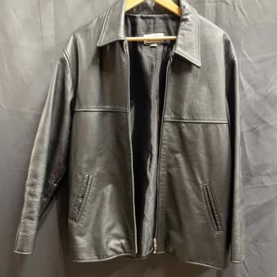 Bruno Veruggi Mens Size S Black Suede LeatherJacket 