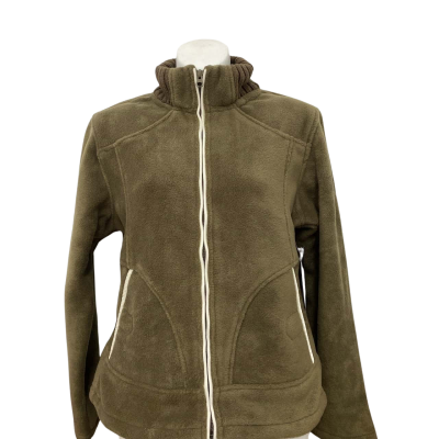 Thomas Cook Womens  Size M khaki fleece jacket  