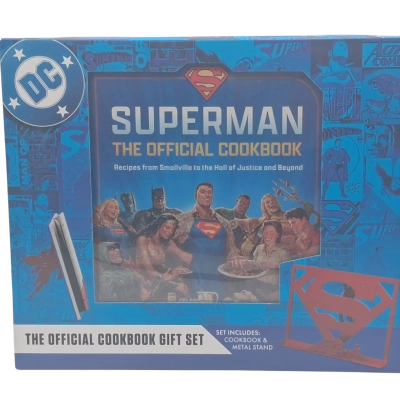 DC SUPERMAN THE OFFICAL COOKBOOK.l! RECIPIES FROM SMALLVILLE TO THE HALL OF JUSTICE AND BEYOND