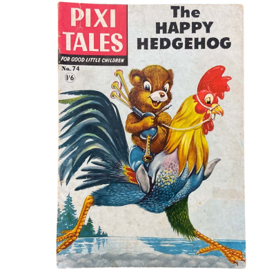 Pixi Tales “The Happy Hedgehog” Full Colour Vintage Children Comic Book