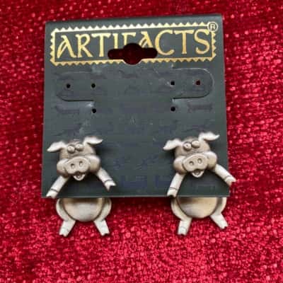 Pig costume  Womens Earrings 