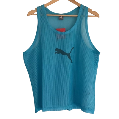 BNWT* Puma  Men’s Training Bib.  Blue Atoll.  Size M 