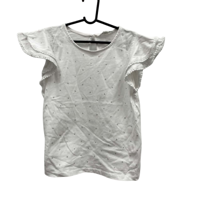 Country Road Kids Cotton Tee/Top Size 8 White 