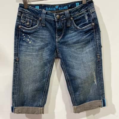 Raw Denim House Sang Real Crop Jean Womens  Size 27 Blue RRP $199.00
