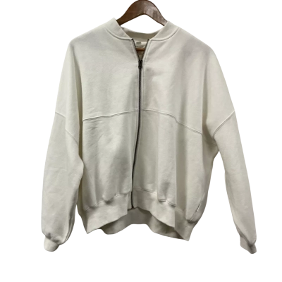 Subtitled Womens  Size M Bomber Jacket White