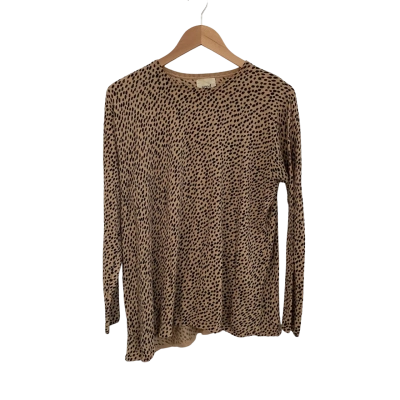 Seed Heritage Womens  Size S Sweatshirt Animal print / Beige / Black  