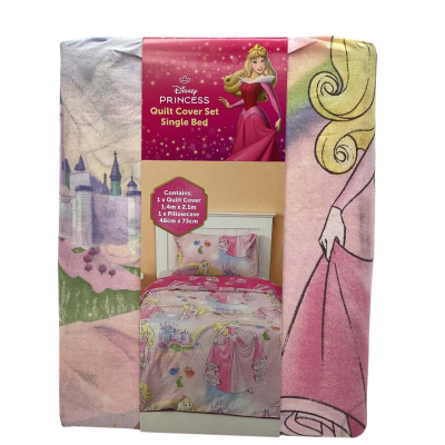 Disney Princess Quilt Cover Set Single Bed (Manchester)