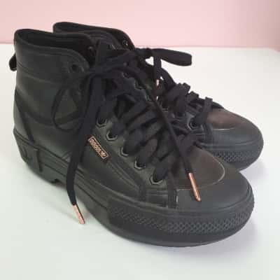Adidas Women's Size 7 Black Nizza Trek Leather Shoe 