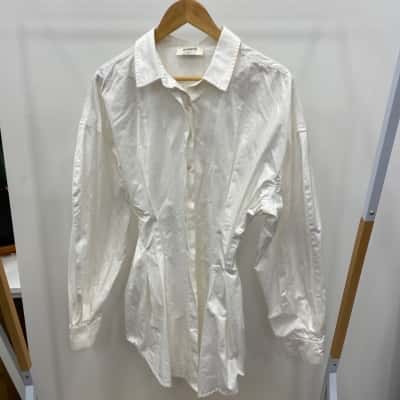 House of CB  Womens  Size S Long Sleeve Shirt White 