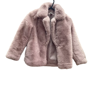 Target Kids Size 10 Pink Fur Coat