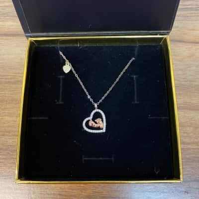  Aphrodite’s Sterling Silver 925 ‘To My Mommy’ Chain Necklace & Pendant