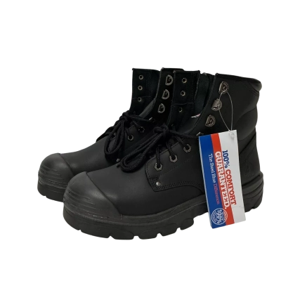 Steel Blue Mens  Size 10 Boots Black  