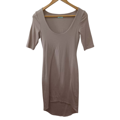Kookai Size 2 Brown Beige Seal Coloured Dress Dresses Good Used Condition