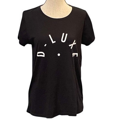D-Luxe Basics by Decjuba Womens Size S Short Sleeve/T-shirts Black/White