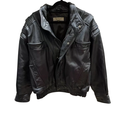 Vintage Peter Shearer Mens  Size 40 Biker / Leather Jacket Black  