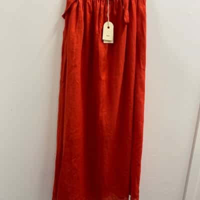 ELK Womens  Size S & Size M Maxi Skirt Orange 