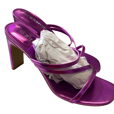 Wildfire Womens  Size 10 Heels Metallic Purple