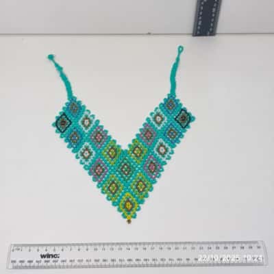  Womens Beaded Necklace V Shaped Mexican 