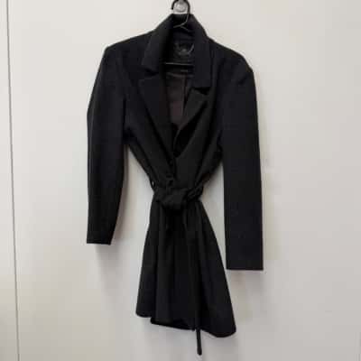 Trent Nathan 100% Wool Tie Waist Coat - Size 14 