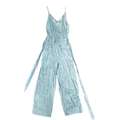 BNWT Thread + Supply Size XS Blue, Shoulder-Strap Jumpsuit w/ Waist Sash
