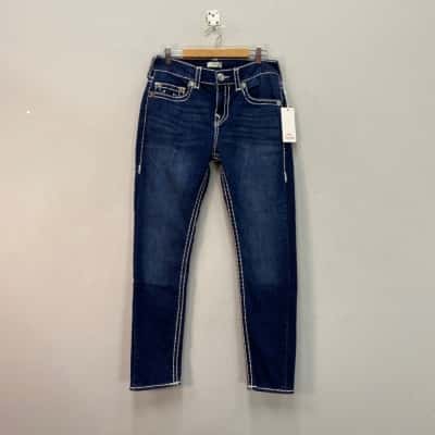 True Religion Mens  Size 30 Relaxed Skinny Jeans Blue 