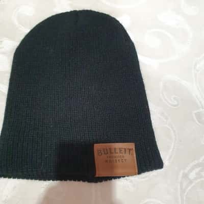 Mens Bulleit Frontier Whiskey Black Beanie