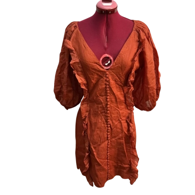 Joslin Womens  Size 12 Casual Dress Burnt Orange 