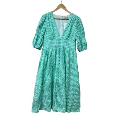  BNWT YH & CO Womens Size 14 Midi Green Dress RRP $99.00