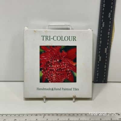 Tri Colour Hand Made Painted Tiles 