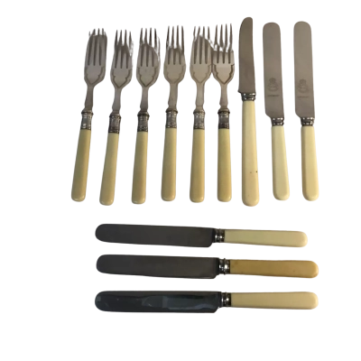 Vintage Assorted Knives and Forks as pictured